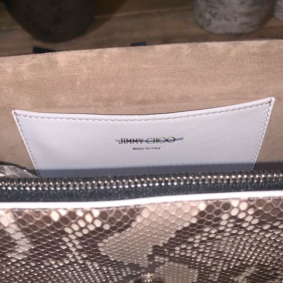 Jimmy Choo Python Leather Arrow Crossbody Bag - Picture 10 of 11